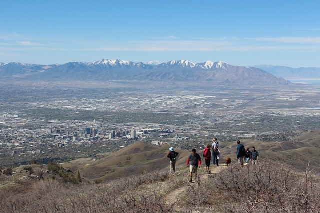 A view over the Salt Lake City downtown